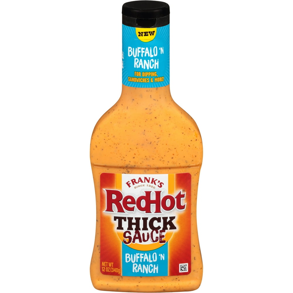 Frank's RedHot Buffalo 'N Ranch Thick Sauce, 12 oz - Walmart.com ...