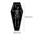 thumbnail image 3 of Lilgiuy Halloween Runner Rug Coffin Skeleton Runner Rug for Hallway Black Kitchen Runner Rug Non Slip Washable Rug Runner with Rubber Back Halloween Kitchen Mat Indoor Outdoor, 15.7x47.2in, 3 of 6