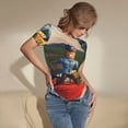 thumbnail image 3 of Rocae Roblox pour une Pièce Col Rond Manches Courtes Justaucorps pour Femmes Justaucorps Basique Décontracté Combinaison Quotidienne T-Shirts-TG, 3 of 7
