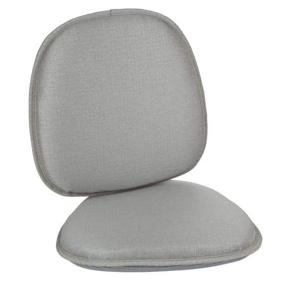 Klear Vu Gripper Non-Slip Mid Century Modern Shell Chair Cushion, Gray 2 Pack