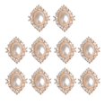 thumbnail image 1 of 10 Piezas Botones de Cristal Botones Planos Adornos Acrílicos con Marco de Aleación Decorativos para Manualidades Adecuados para Ropa Decoración de Bolsos Envoltura de Regalos 19 piezas, 1 of 5