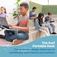 thumbnail image 6 of ECR4Kids The Surf Portable Activity Lap Desk with Mobile Storage Cart, Light Grey, 10-Pack, 6 of 10