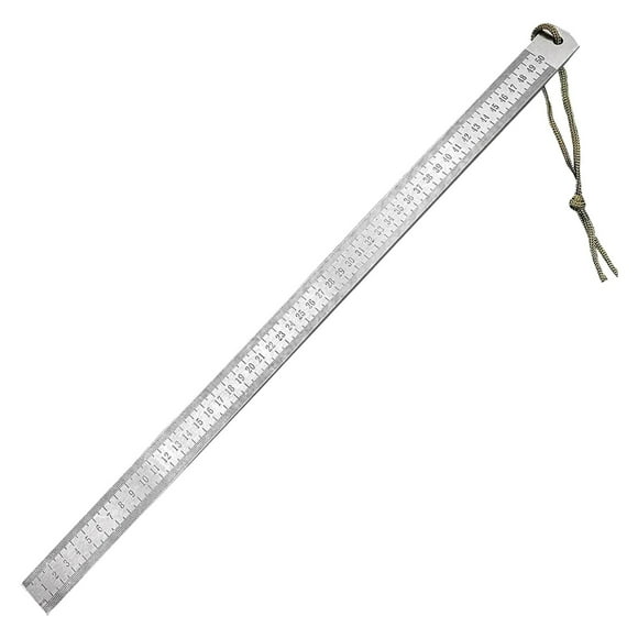 Tyeign 4 Mm Thick Stainless Steel Ruler 21", Precision Straight Edge for Student Drafting, Classroom, Engineering Drawing, Craft & Office Measuring Tool, 1 Stainless Steel Measuring Ruler