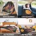 thumbnail image 2 of Yayeee Throw Blanket for Couch Soft Warm 50" x 60" Sofa Chair Bed Decoration, Abstract Mountain, 2 of 7