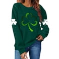 thumbnail image 5 of Camisetas de Cuello Redondo para las Mujeres San Patricio de la Moda Impresa Manga Larga Suéter, Suéter de Poliéster Casual Suéteres de Invierno para las Mujeres, 5 of 5
