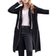 thumbnail image 1 of Sudaderas con Capucha para Mujer, Estilo Oversize, con Cremallera, Ideales para Otoño e Invierno. Chaquetas Largas con Capucha y Bolsillos. Negro L, 1 of 8