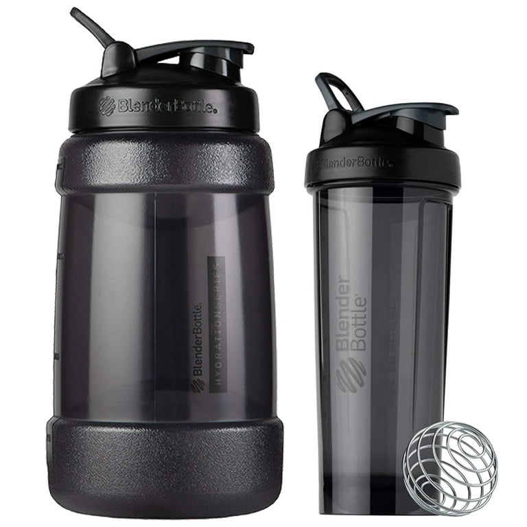  BlenderBottle Classic Shaker Bottle Perfect for Protein Shakes  and Pre Workout, Black, 20oz : Health & Household