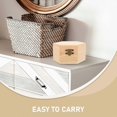 thumbnail image 3 of 2pcs Unfinished Wooden Jewelry Box Small Trinket Box Wood Storage Box for DIY Craft Vintage Jewelry Organizer for Home Store Travel, 3 of 4