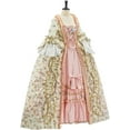 thumbnail image 2 of French Queen Marie Antoinette Dress Floral 18th Century Victorian Dress Women's Rococo Medieval Ball Gown, 2 of 6
