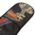 thumbnail image 4 of Yayeee Double Oven Mitt Kitchen Heat Resistant Baking 35" x7" Quilted Glove, Black Skeleton, 4 of 6