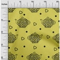 thumbnail image 2 of oneOone Velvet Lime Green Fabric Tea Kettle Quilting Supplies Print Sewing Fabric By The Yard 58 Inch Wide, 2 of 7