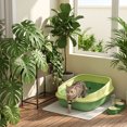 thumbnail image 2 of huayou Open Top High Sided Cat Litter Box, Anti-Splash Large Capacity Kitten Litter Pan, Easy Clean Pet Toilet, for Indoor Small Medium Cats, 2 of 7