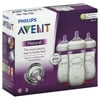 Philips Avent BPA Free Natural Clear Glass Baby Bottles, 8 Ounce, 3 Pack