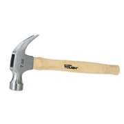 Hyper Tough 7oz Wood Handle Claw Hammer with Smooth Face