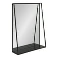 thumbnail image 1 of Kate and Laurel Lintz Miroir Moderne avec Tablette de Rangement, 18 Pouces x 24 Pouces, Noir, 1 of 7