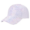thumbnail image 1 of WEIYLL Baseball Cap Women Fashion Rhinestone Summer Activities Multicolour Headwear Hat One Size, 1 of 5