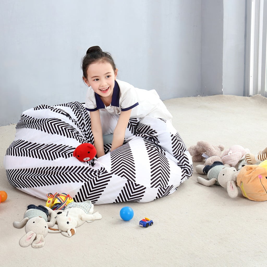 bean bag filled with stuffed animals