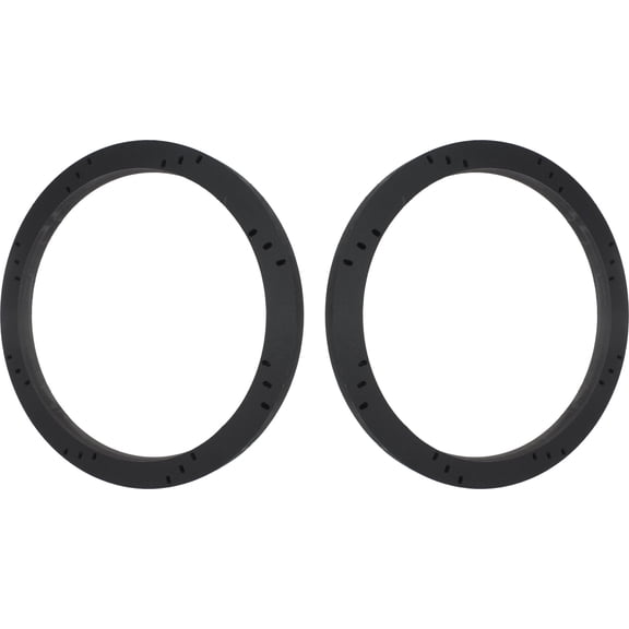 12" Subwoofer Speaker Spacers Depth Extender Extending Rings - 3/4" thick - ID: 11 1/8" OD: 12 7/8" - 1 Pair - SSK12XK - Stackable - Perfect Fits Framing Fiberglass Enclosures