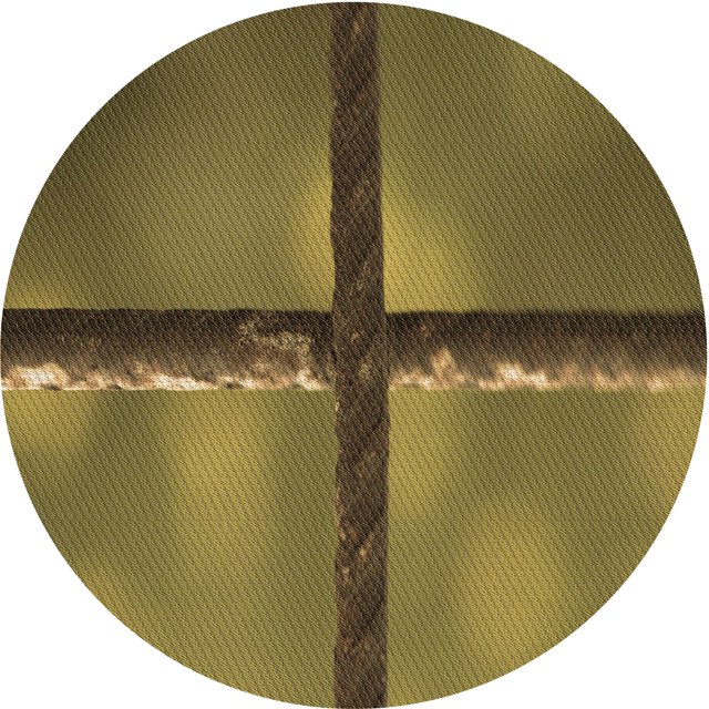 Ahgly Company Machine Washable Indoor Round Transitional Dark Golden Rod Brown Area Rugs, 5' Round