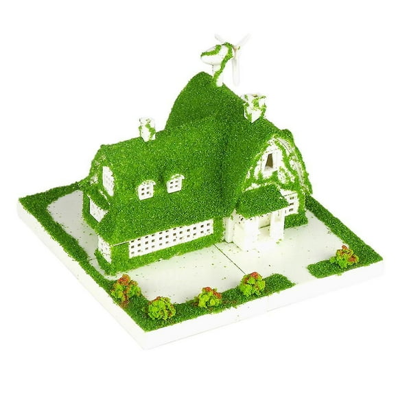 Plastic Diy Doll House Miniature House Castle Kids Gift Assemble Puzzle Toy