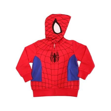Marvel Little Boys' Spiderman Costume Hoodie (4)