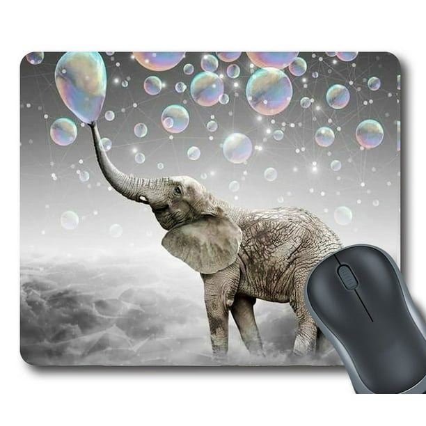 GCKG Elephant Mouse Pad Personalized Unique Rectangle Gaming Mousepad 9
