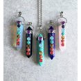 thumbnail image 2 of HOOUN 5pcs 7 Chakra Healing Gemstone Necklace Natural Beaded Stone Yoga Reiki Prayer, 2 of 9