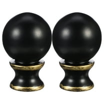 Masteelf  2 Pcs Lamp Shade Decorative Accessories Nut Lampshade Finials for Black