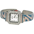 thumbnail image 3 of Blekon Collections Women's 25mm Square Case Multicolor Cuff Bangle Watch, 3 of 5