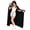 Black, variant on Wearable Blanket Hoodie, Animal Plush Hooded Warm Cape Blanket, Fluffy Fleece Cloak for Indoor Loungewear & Halloween Outfit