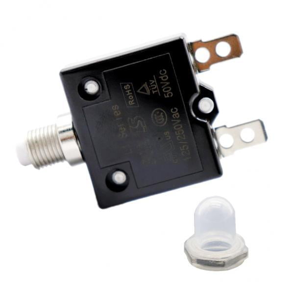 4x Interruptor de Sobrecarga de Restablecimiento Manual Interruptor Térmico 125 / 250VAC 50VDC