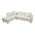 thumbnail image 3 of Ponliving Furniture 2-Piece Living Room L-Shaped Sofa Set Comfortable and Stylish Design Left Hand Facing, 3 of 5