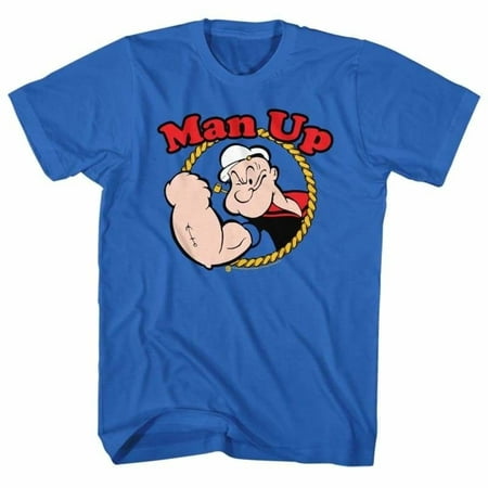 Popeye Comics Man Up Adult Short Sleeve T Shirt