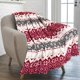thumbnail image 3 of Manta de franela con estampado de copo de nieve de ciervo navideño, cubierta de rodilla, manta cálida de invierno, decoración de sofá, 3 of 4