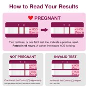 Easy@Home 100 Pregnancy (hCG) Urine Test Strips Kit - 20 HCG Ct with Premom APP Support