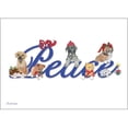 thumbnail image 1 of Pipsqueak Productions Peace Mix Dog with Cat Cartes de Noël en Boîte - Lot de 10, 1 of 1