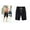 Black, variant on Dasayo Women Summer Shorts Mid Rise Pull On Shorts Elastic Waist Flat Front Solid Shorts for Womens