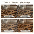 thumbnail image 7 of ODIKA 8'x10' Washable Area Rug Brown Black Geometric Abstract Design Modern Shapes with Bold Triangle Border for Living Room, Under Sectional, Family , Durable, Non-Slip, 7 of 7