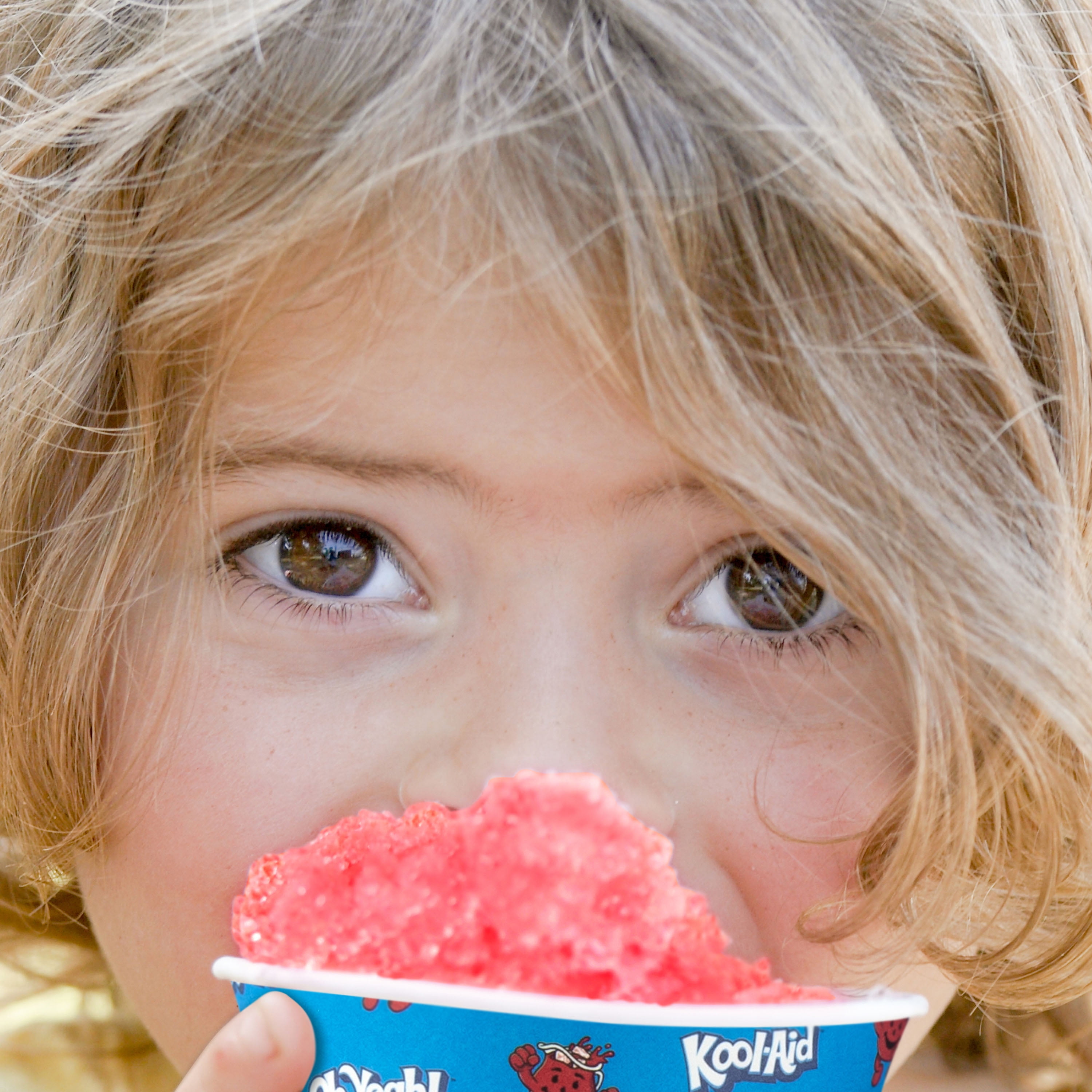 Kool-Aid 20-Count Snow Cone Cups & Spoon Straws Party Kit, Blue