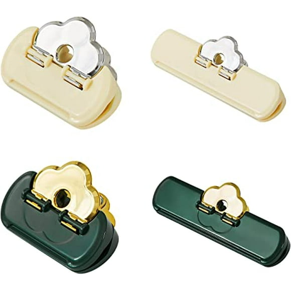 Bag Clips ,Cute Chip Clips Heavy Duty Big Bag Sealing Clips Large Flat Food Clips for Potato Chips Bag Sealer for Bread Food Storage Freezer (Middle)