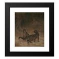 thumbnail image 2 of Jacques-Laurent Agasse 12x14 Black Modern Framed Museum Art Print Titled - Clouded Leopards (ca. 1825), 2 of 5