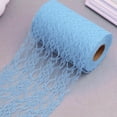 thumbnail image 3 of Injueey 22 m/rollo de tela de encaje para decoración de boda, Material de embalaje, rollo artesanal, tela de de tutú DIY Kits de decoración para fiestas azul claro Injueey JJ21330-11, 3 of 6