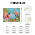 thumbnail image 2 of Susaid Tropical Jungle Flamingo Pattern Canvas Wall Decor Poster Framed Artwork Decoration for Bedroom Home Office Ready to Hang,Horizontal, 2 of 6