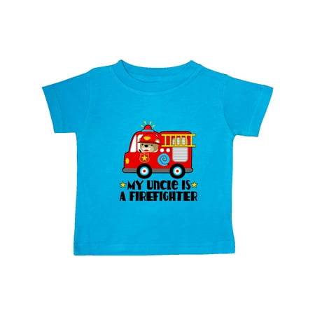 

Inktastic Fireman Uncle is a Firefighter Gift Baby Boy or Baby Girl T-Shirt