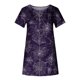 thumbnail image 4 of Blusas Para Mujer, Conjuntos de Camisas, Tops, Moda , Manga Corta, Cuello en V, Estampado de Botones, Blusa Informal, Camiseta Odeerbi ODB136985, 4 of 5