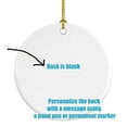 thumbnail image 3 of Merry Christmas Tree Bull Terrier White Ceramic Ornament, 3 of 3