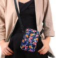 thumbnail image 4 of HELLHERO Small Crossbody Purse Tropical Pineapple Print 4.33x1.97x7.09 with Zipper Closed Unisex for Outdoor Travel Daily Use Double Layer, 4 of 7