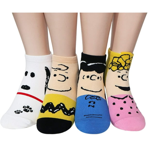Colección de calcetines con licencia de Peanuts Snoopy para mujeres y adolescentes Xemadio WMCH-345