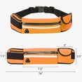 thumbnail image 6 of Waistband Running Belt for Phone Holder, Runner Pocket Pouch for Women Men Wallking Fitness Jogging Workout Gym Sports Travel Exercise Orange, 6 of 7