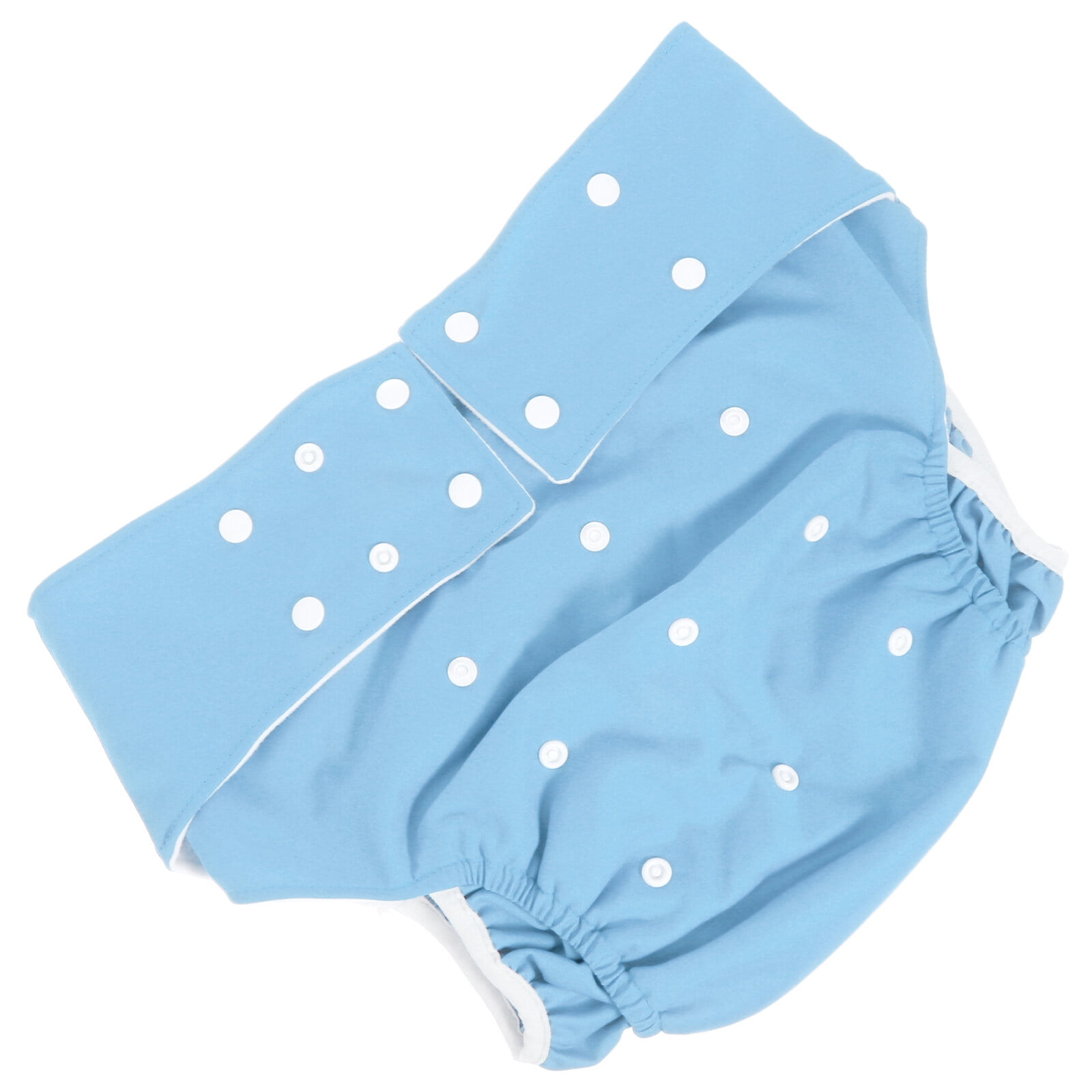 Adult Cloth Diaper Washable Reusable Diaper Pants Absorbent Pad  Incontinence Underwear for Elderly Men or Women Waist: 19.68-51.21inch -  Blue 